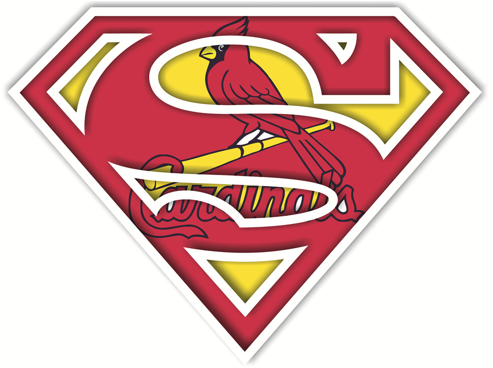 St. Louis Cardinals superman logos iron on heat transfer